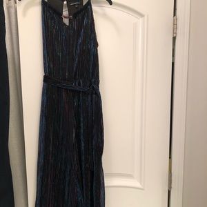 Girls jumpsuit size L - black w/multi color shimmer